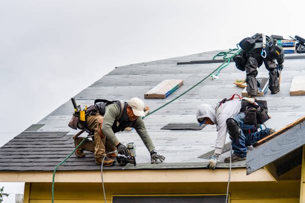 Professional Metal Roofing technician working in Strafford, NH